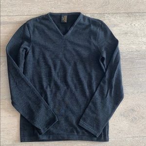 Wolford Long Sleeve V Neck Top in Grey